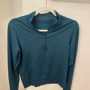 lululemon athletica Teal Women's Quarter-Zip Hoodie